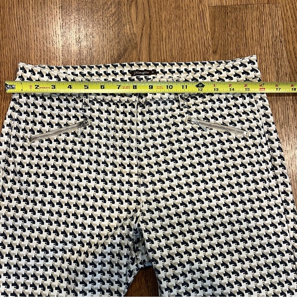 J. McLaughlin Check Patterned Tapered Pant Zippers At Bottom Back Women’s Sz 10 - Picture 11 of 11